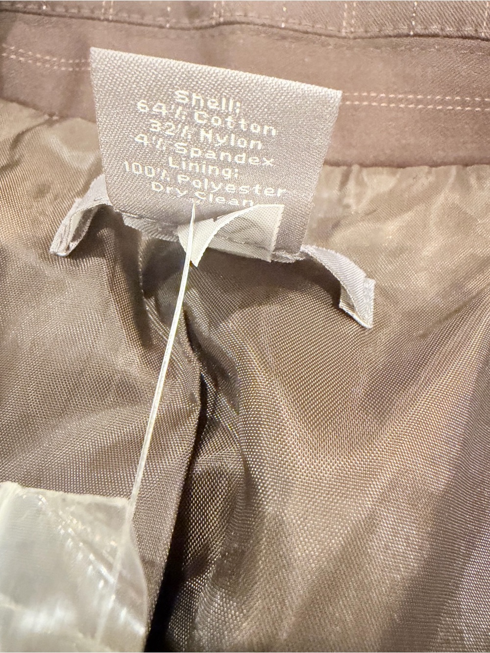 NWT Ann Taylor "Margo" Brown Pinstripe 2-Piece Pant Suit Set - Size 8 - Picture 5 of 14